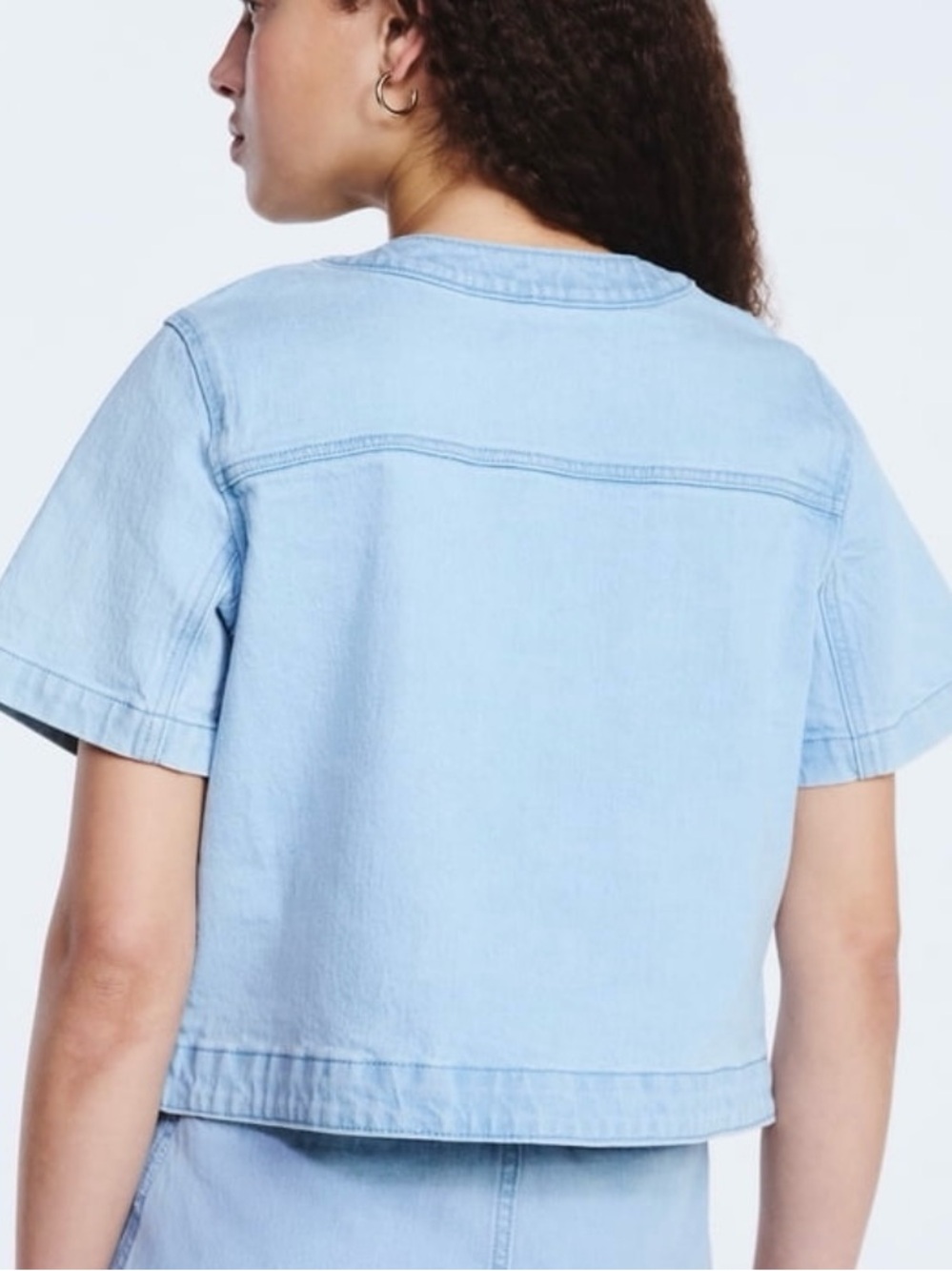 Free Assembly Cropped Denim Jacket - Picture 2 of 6